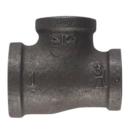 Tinkertools B & K 520-544BG Malleable Black Iron Reducing Tee 1 x 0.75 x 0.75 in. Fip, PK5 TI612788